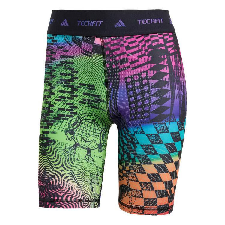 adidas adidas adidas x Jeremy Scott Biker Short Tights Damen - Multicolor / Semi Lucid Fuchsia / Active Purple - 0 | SportScheck