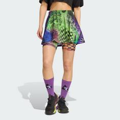 Rückansicht von adidas adidas x Jeremy Scott Rock Laufkleid Damen Multicolor / Semi Lucid Fuchsia / Active Purple