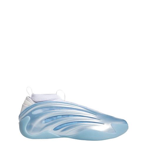 Rückansicht von adidas Harden Volume 9 Basketballschuh Basketballschuhe Glow Blue / Cloud White / Core Black
