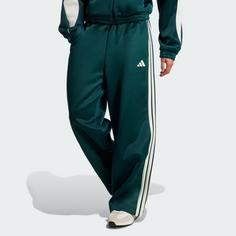 Rückansicht von adidas Stadium 3-Streifen Trainingshose Trainingshose Damen Aurora Ivy / Off White