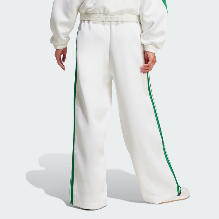 adidas adidas Stadium 3-Streifen Trainingshose Trainingshose Damen - White / Green - 1 | SportScheck