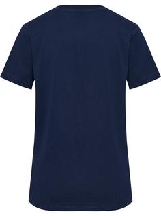 Rückansicht von hummel hmlMOVER COTTON T-SHIRT S/S WOMAN T-Shirt Damen MARINE