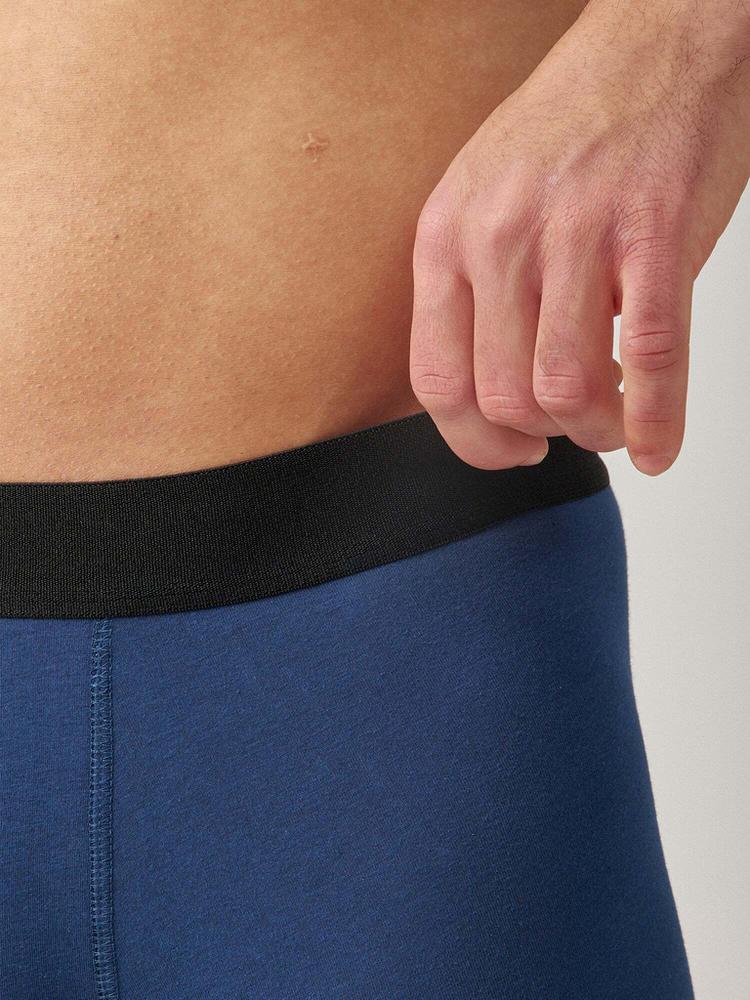 Snocks Snocks Boxershorts mit l&auml;ngerem Bein Unterhose Herren - Blau (Streifen) - 5 | SportScheck