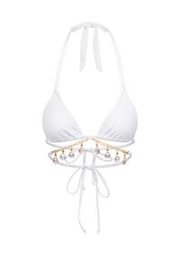 Moda Minx Iris Droplet Bikini Oberteil Damen - White