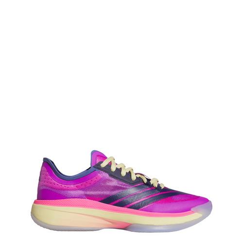 Rückansicht von adidas Adizero Select 3.0 Schuh Basketballschuhe Purple Burst / Dark Blue / Lucid Pink