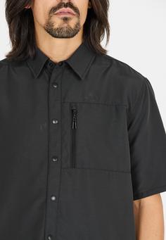 Rückansicht von Whistler Elm Kurzarmbluse Herren 1001 Black