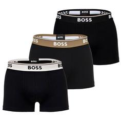 Boss Boxershort Hipster Herren Schwarz/Hellbraun/Weiß