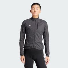 Rückansicht von adidas The Cycling WIND.RDY Fahrradjacke Fahrradjacke Damen Black