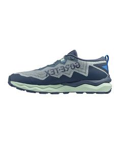 Rückansicht von Mizuno Wave Daichi 9 Gtx Laufschuh Laufschuhe Herren blau