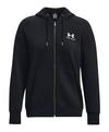 Under Armour Ess Fleece Kapuzenjacke Damen Trainingsjacke Damen - schwarz