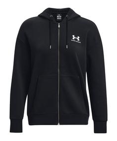 Under Armour Ess Fleece Kapuzenjacke Damen Trainingsjacke Damen schwarz