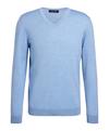 Falke Merino X-Fine V-Neck Strickpullover Herren - azur mel. (6857)