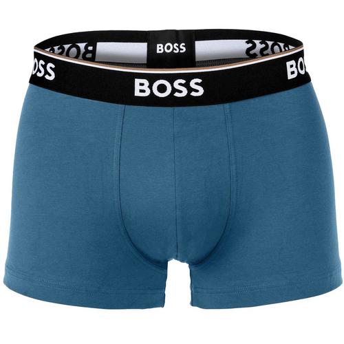 Rückansicht von Boss Boxershort Hipster Herren Blaukombi