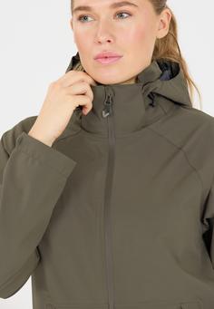 Rückansicht von Weather Report Brittan Regenjacke Damen 1071 Black Ink
