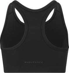 Rückansicht von Endurance Myaly Sport-BH Kinder 1001 Black