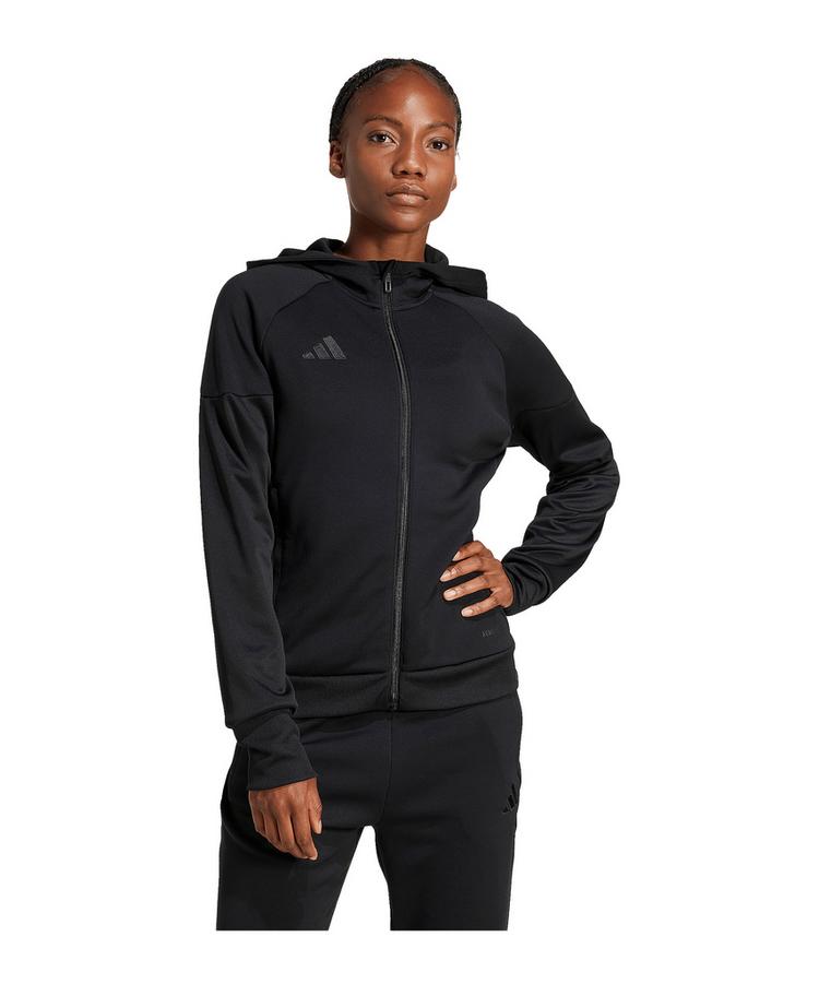 adidas adidas Tiro 25 Travel Kapuzenjacke Damen Trainingsjacke Damen - schwarz - 0 | SportScheck