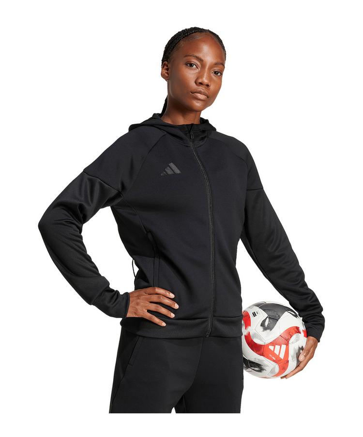 adidas adidas Tiro 25 Travel Kapuzenjacke Damen Trainingsjacke Damen - schwarz - 1 | SportScheck