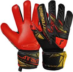 Reusch Attrakt Silver Junior Torwarthandschuhe 7075 blck/gold/firy red