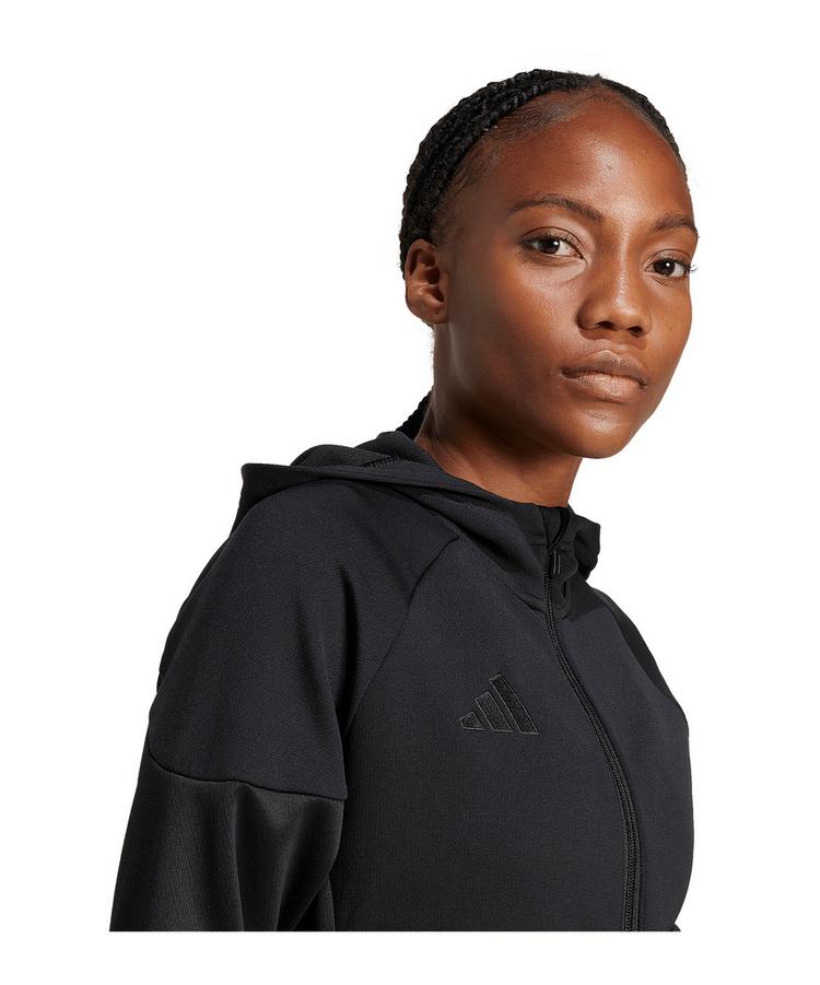 adidas adidas Tiro 25 Travel Kapuzenjacke Damen Trainingsjacke Damen - schwarz - 2 | SportScheck