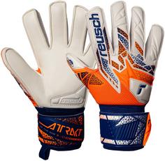 Reusch Attrakt Silver Junior Torwarthandschuhe 2500 shock orng/energ blue