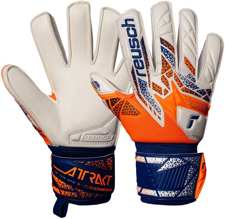 Reusch Reusch Attrakt Silver Junior Torwarthandschuhe - 2500 shock orng/energ blue - 0 | SportScheck