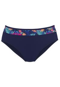 Lascana Bikini-Hose Bikini Hose Damen - navy-pink bedruckt