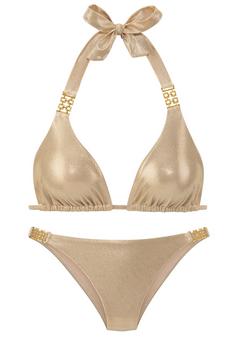 Lascana Triangel-Bikini Bikini Set Damen gold