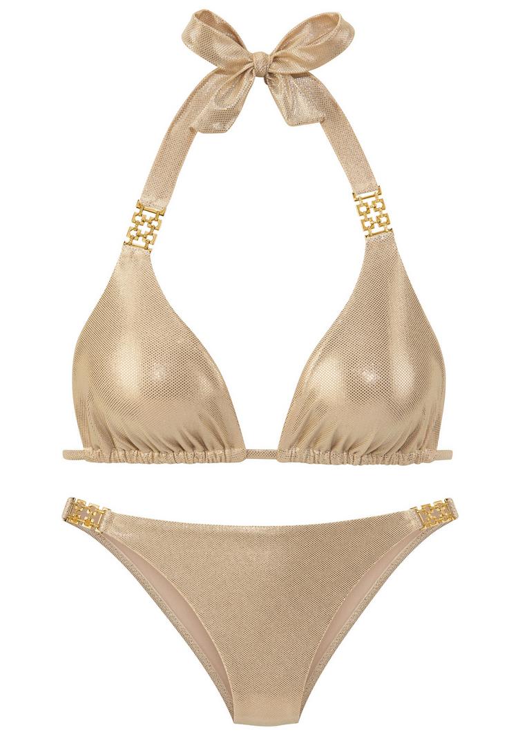 Lascana Lascana Triangel-Bikini Bikini Set Damen - gold - 0 | SportScheck