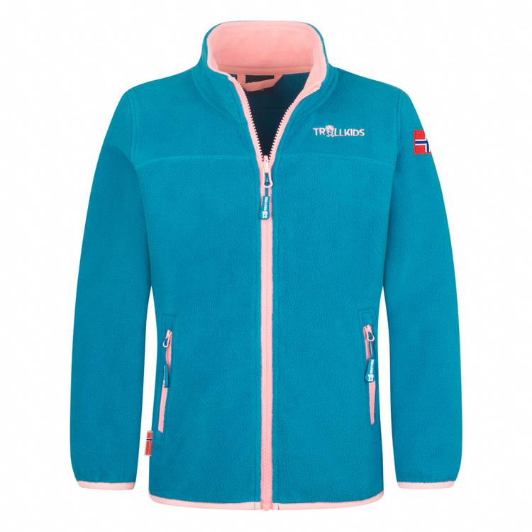 Trollkids Trollkids Oppdal XT Fleecejacke M&auml;dchen - hafenblau-pfingstrose - 0 | SportScheck