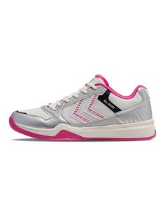 hummel ALL COURT Hallenschuhe Damen WHITE/PINK
