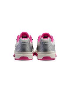 Rückansicht von hummel ALL COURT Hallenschuhe Damen WHITE/PINK