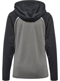 Rückansicht von hummel Funktionssweatshirt Damen STEEL GRAY/ASPHALT