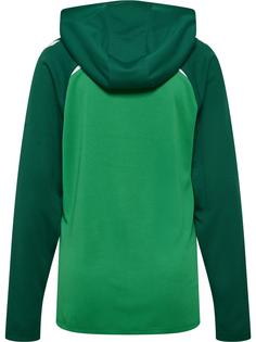 Rückansicht von hummel Funktionssweatshirt Damen JELLY BEAN/EVERGREEN