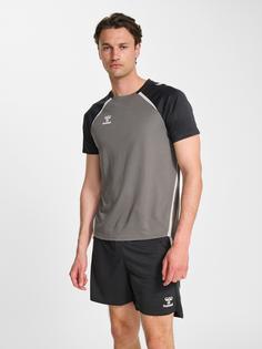 Rückansicht von hummel Funktionsshirt Herren STEEL GRAY/ASPHALT