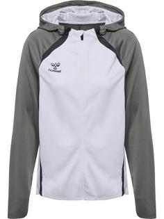 hummel Funktionssweatshirt Damen WHITE/STEEL GRAY