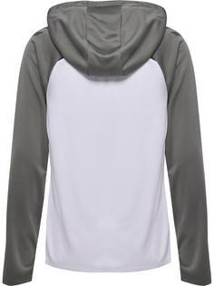 Rückansicht von hummel Funktionssweatshirt Damen WHITE/STEEL GRAY