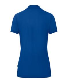 Rückansicht von JAKO Organic Poloshirt Damen Poloshirt Damen blau