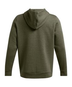 Rückansicht von Under Armour Essential Fleece Kapuzenjacke Trainingsjacke Herren gruen