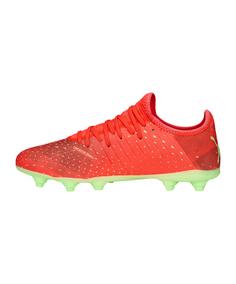 Rückansicht von PUMA FUTURE 4.4 FG/MG Fearless Fußballschuhe orangegelb