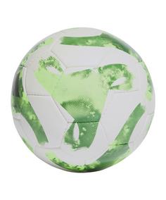 Rückansicht von adidas Tiro Spielball Fußball weissgruenorange