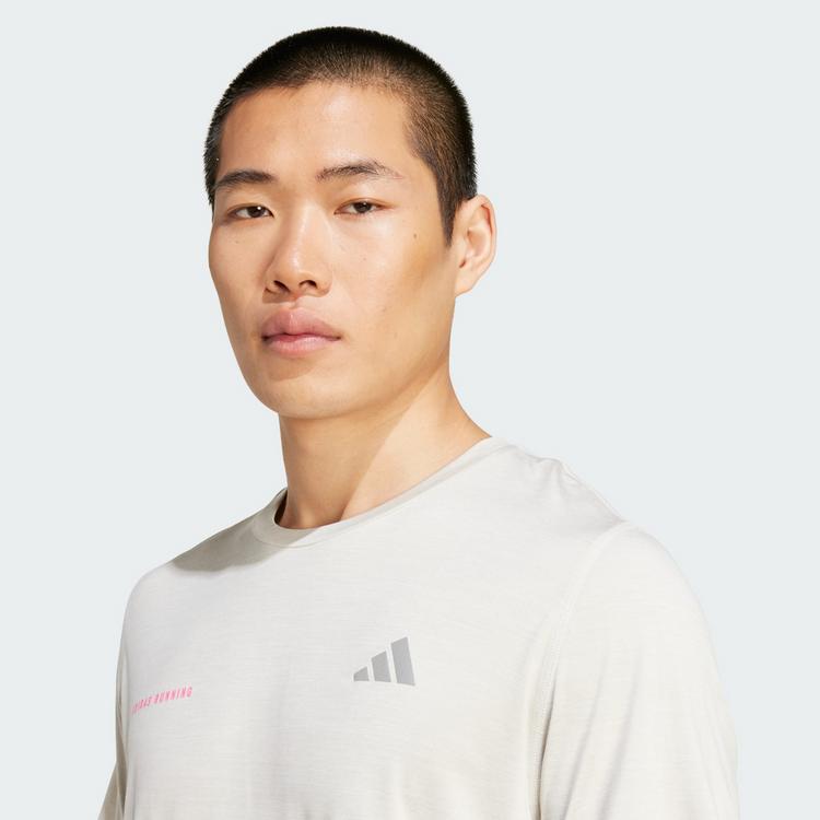 adidas adidas Own The Run Melange T-Shirt Funktionsshirt Herren - Orbit Grey - 0 | SportScheck