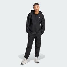 Rückansicht von adidas Cargo-Trainingsanzug Trainingsanzug Herren Black