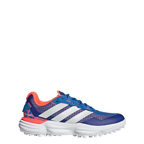 Rückansicht von adidas Adipower Hockey 3 Hockeyschuh Sneaker Bright Royal / Zero Metalic / Cloud White