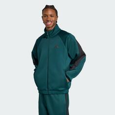 Rückansicht von adidas Stadium Trainingsjacke Trainingsanzug Herren Aurora Ivy / Preloved Teal Mel. / Black