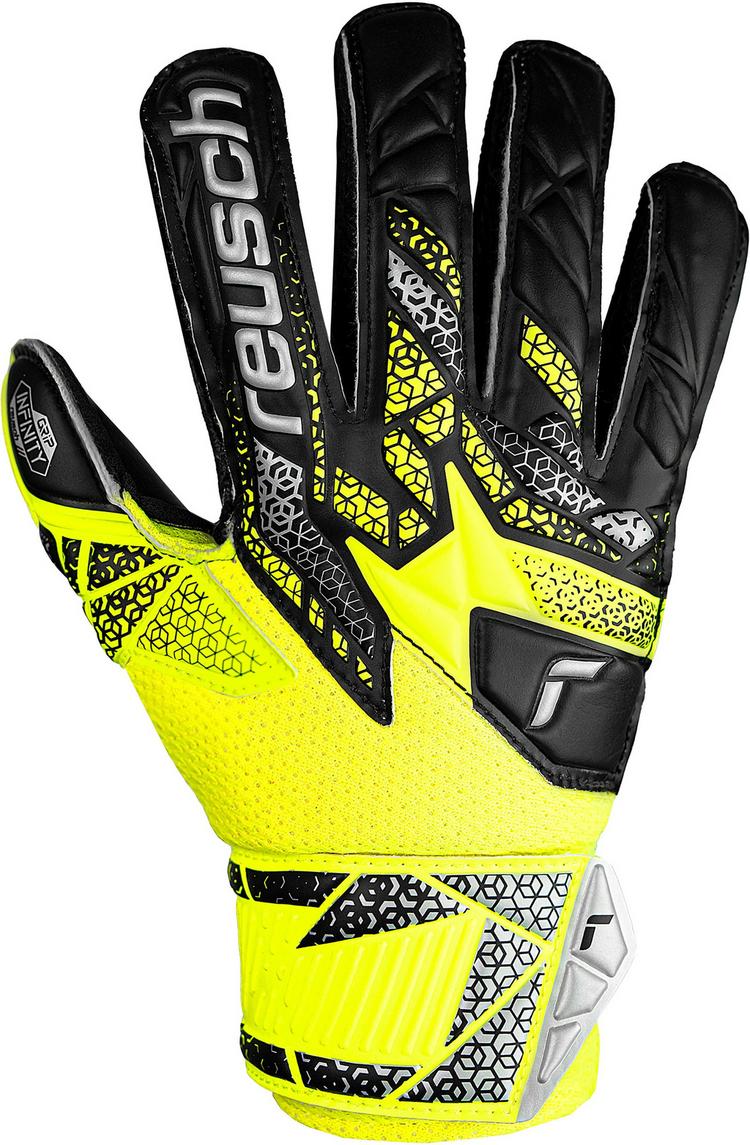 Reusch Reusch Attrakt Infinity Junior Torwarthandschuhe - 2025 safe yell/silver/black - 0 | SportScheck