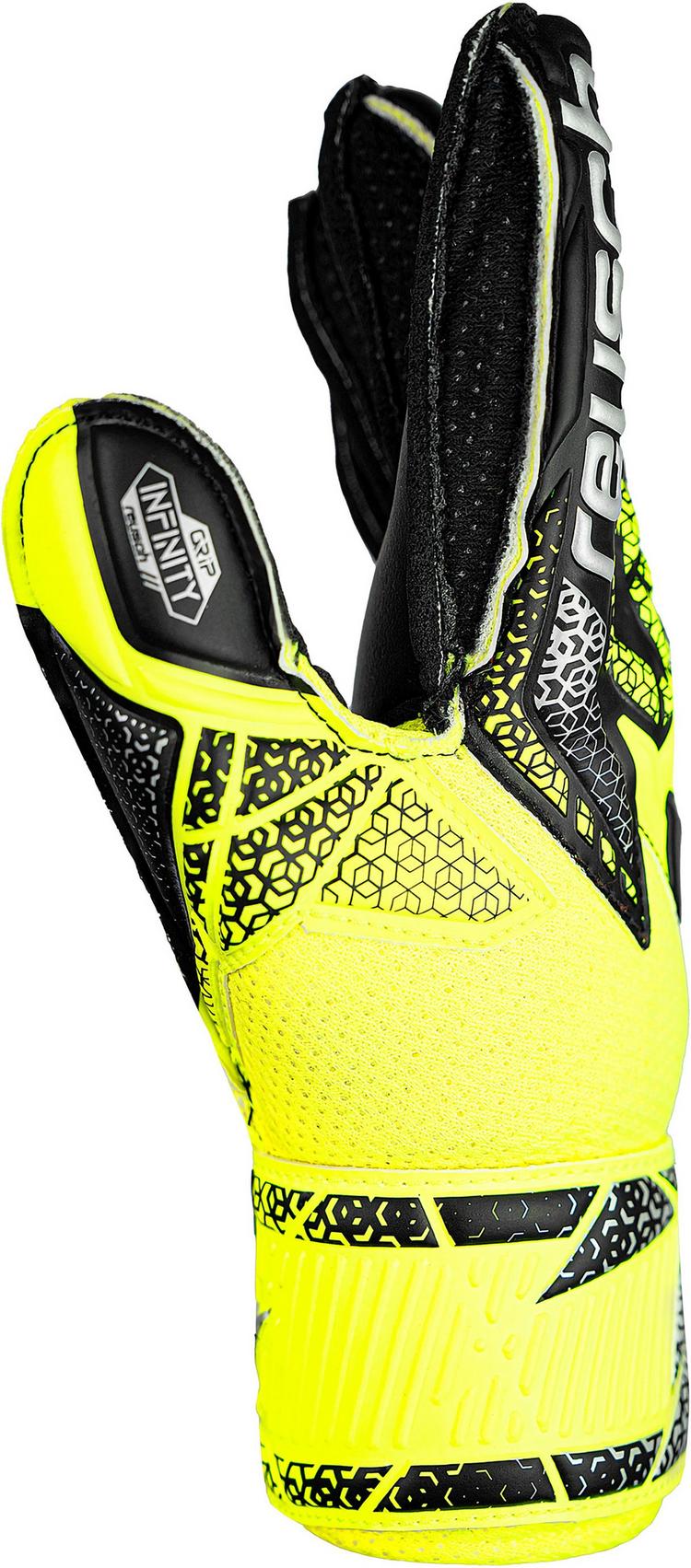Reusch Reusch Attrakt Infinity Junior Torwarthandschuhe - 2025 safe yell/silver/black - 0 | SportScheck