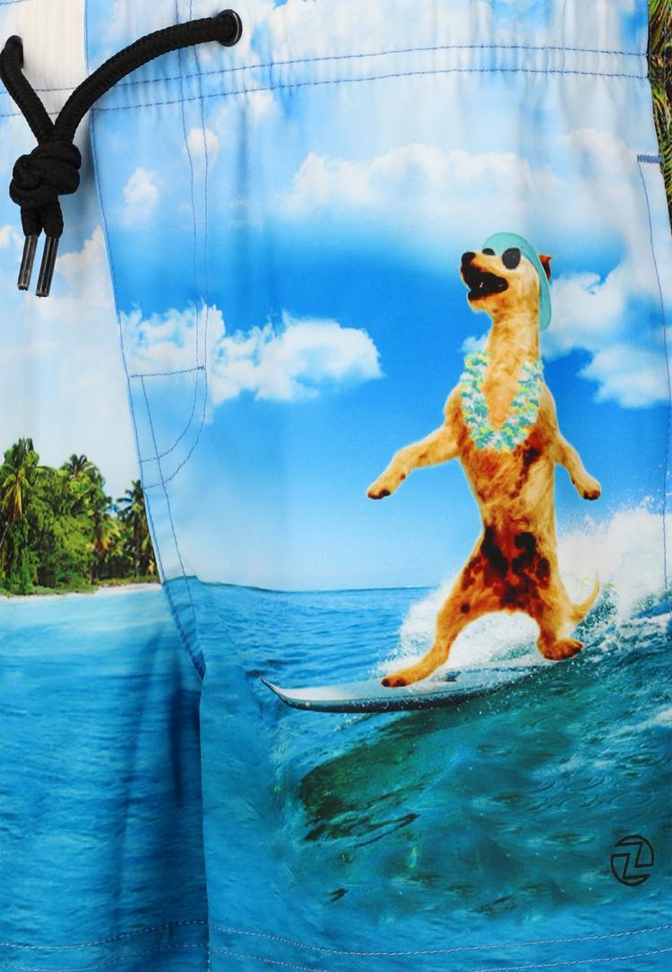 ZigZag ZigZag Tino Badehose Kinder - Print 3606 Surf - 0 | SportScheck