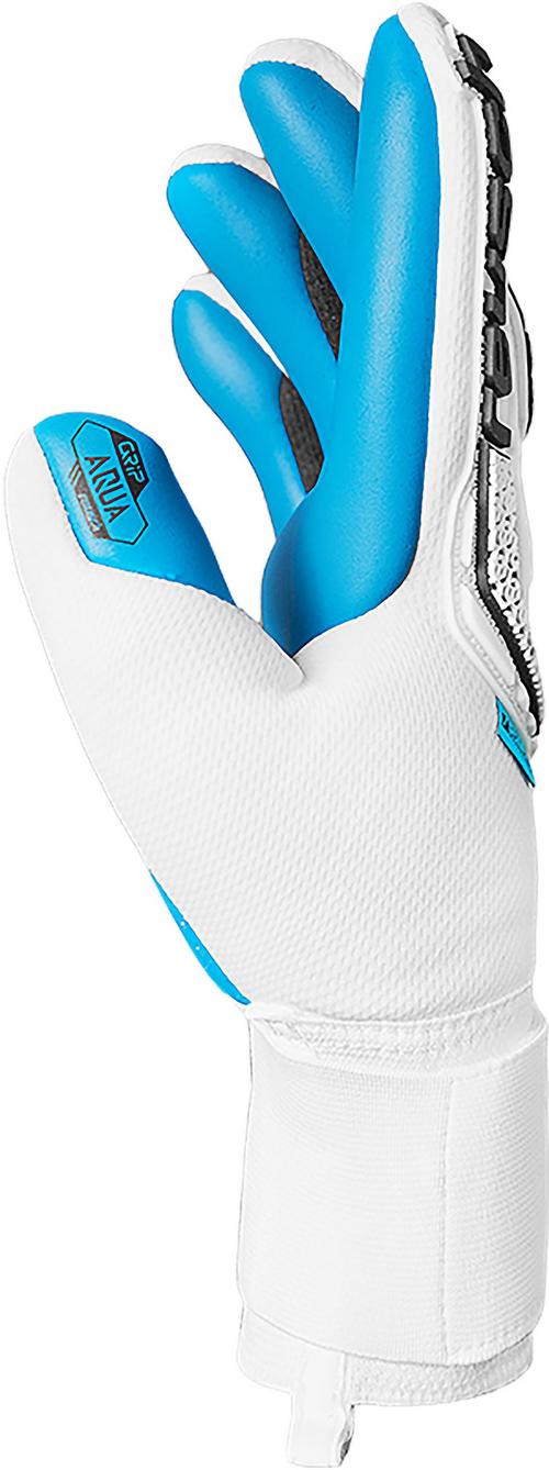 Rückansicht von Reusch Attrakt Freegel Aqua Torwarthandschuhe 1126 white/black/aqua blue