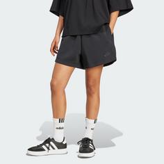 Rückansicht von adidas Weiche Lux Loose Shorts Funktionsshorts Damen Black