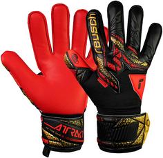 Reusch Attrakt Silver Torwarthandschuhe 7075 blck/gold/firy red